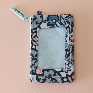 Vera Bradley Lisbon Medallion Zip ID Window Wallet/Coin Holder